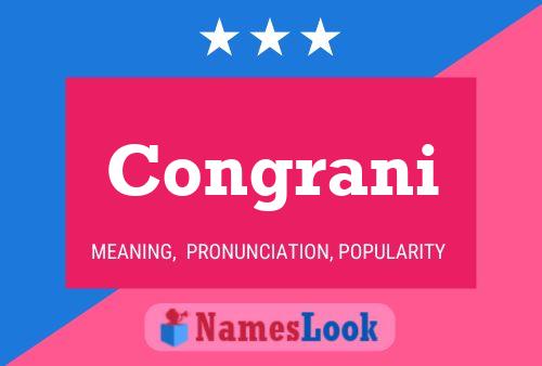 Congrani Name Poster