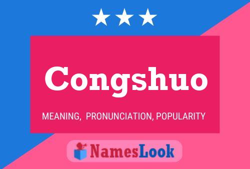 Congshuo Name Poster