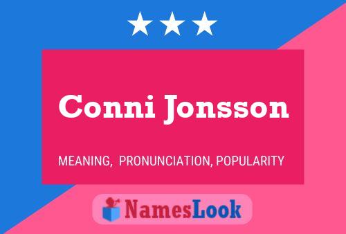 Conni Jonsson Name Poster