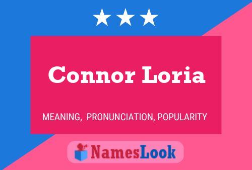 Connor Loria Name Poster