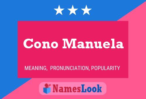 Cono Manuela Name Poster