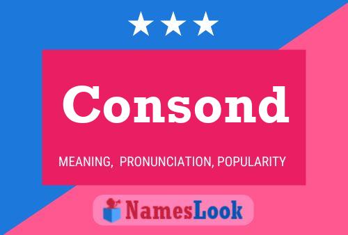 Consond Name Poster