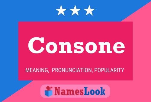 Consone Name Poster