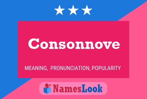 Consonnove Name Poster