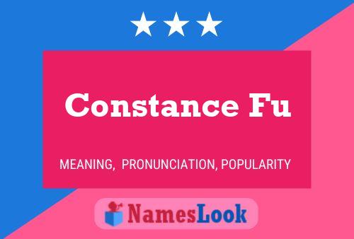 Constance Fu Name Poster