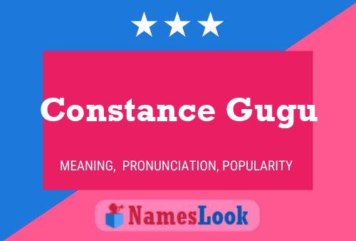 Constance Gugu Name Poster