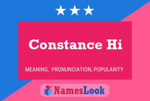 Constance Hi Name Poster