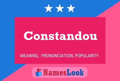 Constandou Name Poster