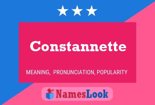 Constannette Name Poster