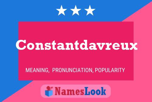 Constantdavreux Name Poster