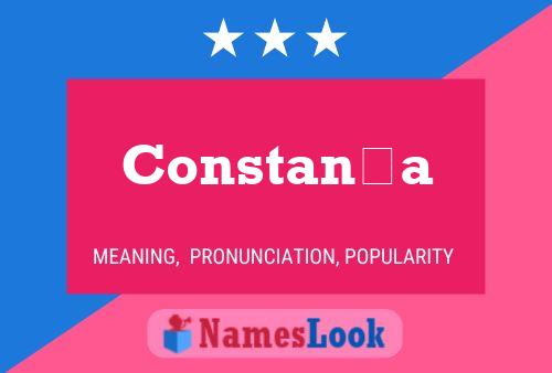 Constança Name Poster