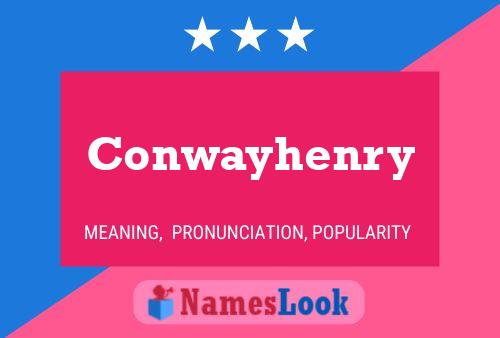 Conwayhenry Name Poster