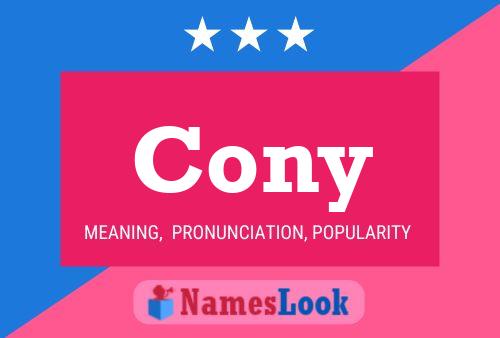 Cony Name Poster