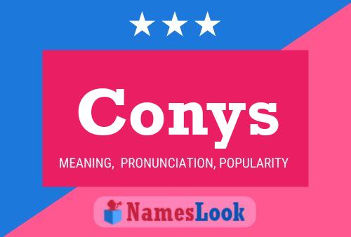 Conys Name Poster