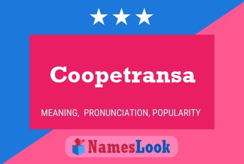 Coopetransa Name Poster