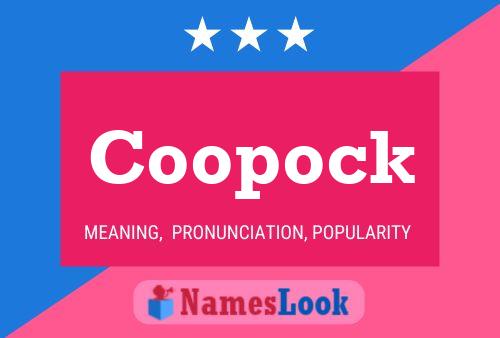 Coopock Name Poster