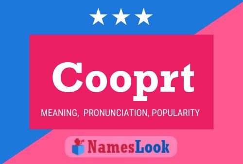 Cooprt Name Poster