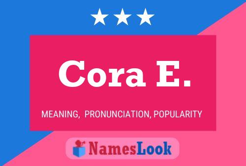 Cora E. Name Poster