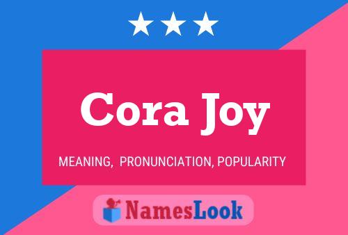 Cora Joy Name Poster