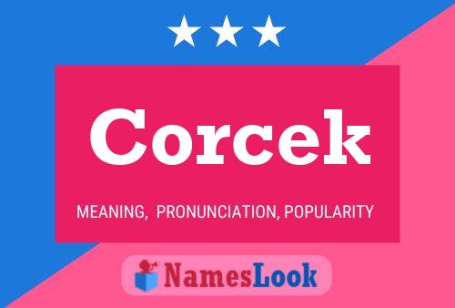 Corcek Name Poster