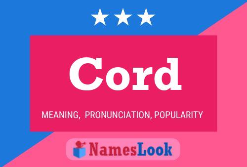 Cord Name Poster