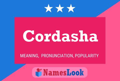 Cordasha Name Poster