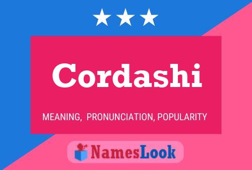 Cordashi Name Poster