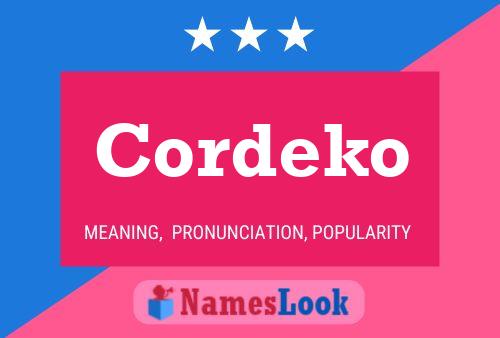 Cordeko Name Poster