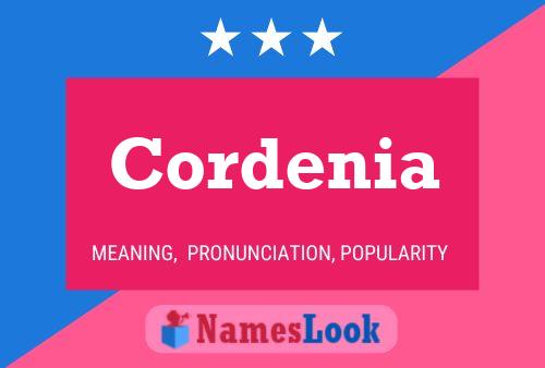 Cordenia Name Poster