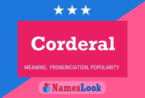 Corderal Name Poster