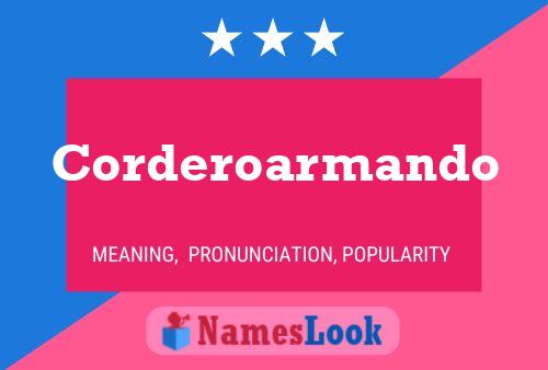 Corderoarmando Name Poster