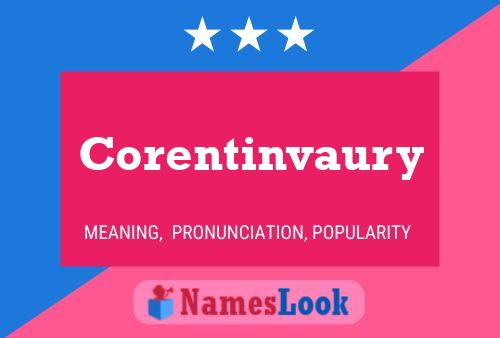 Corentinvaury Name Poster