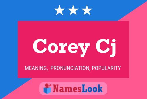 Corey Cj Name Poster