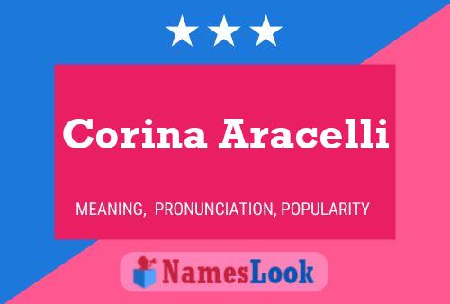 Corina Aracelli Name Poster