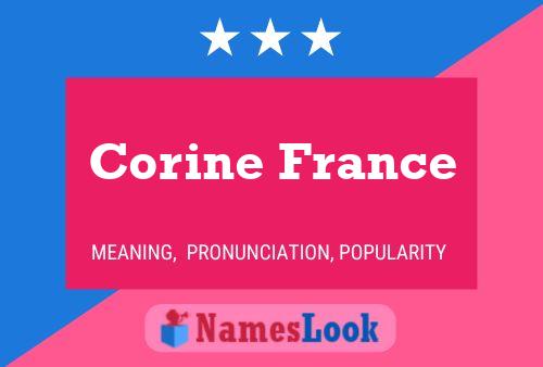 Corine France Name Poster