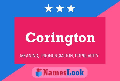 Corington Name Poster