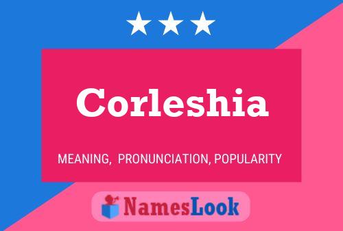 Corleshia Name Poster