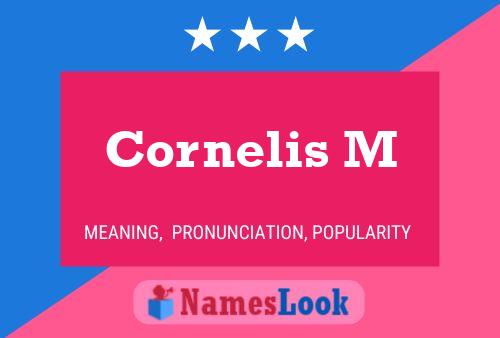 Cornelis M Name Poster