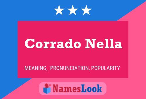 Corrado Nella Name Poster