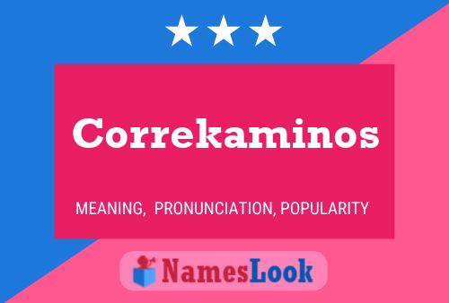 Correkaminos Name Poster