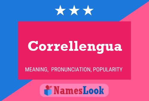 Correllengua Name Poster