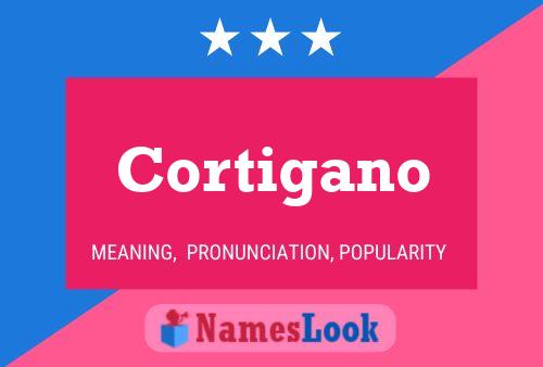 Cortigano Name Poster