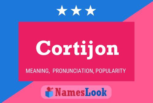 Cortijon Name Poster