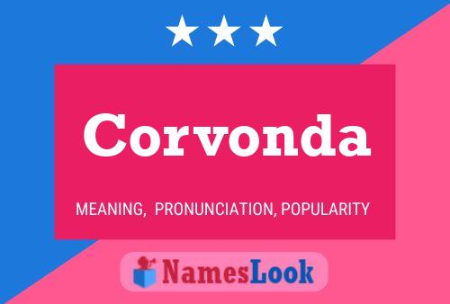 Corvonda Name Poster