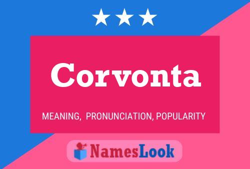 Corvonta Name Poster