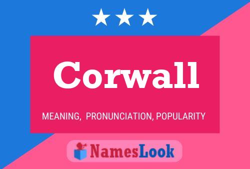 Corwall Name Poster