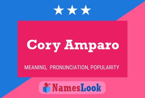 Cory Amparo Name Poster