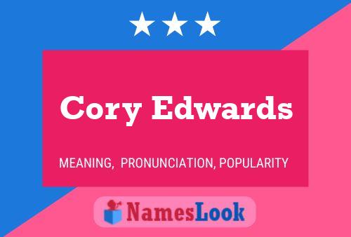 Cory Edwards Name Poster