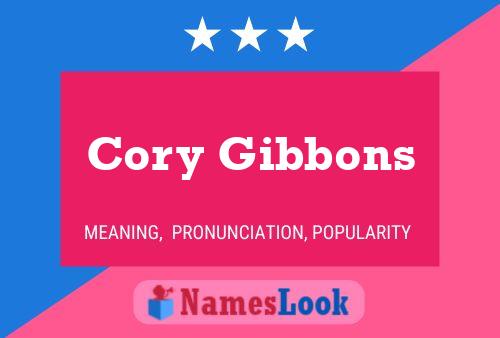 Cory Gibbons Name Poster