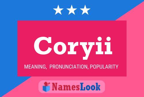 Coryii Name Poster